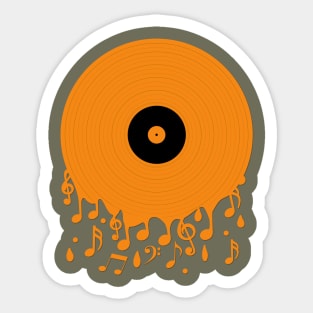 Melting Music Sticker